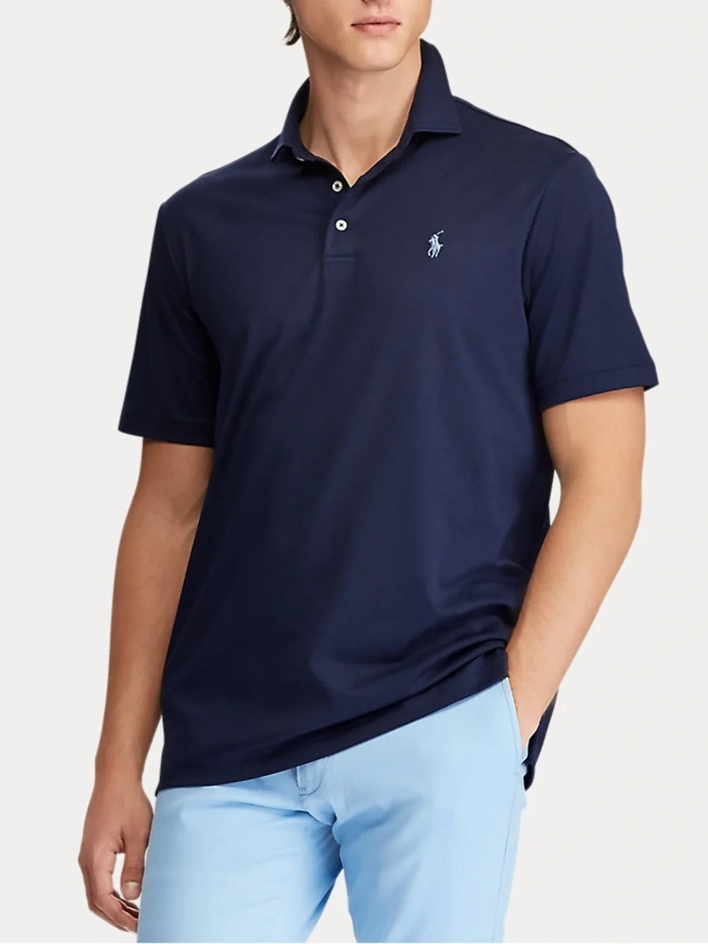 Ralph Lauren Men’s Classic Fit Soft Cotton Navy Polo Shirt XL